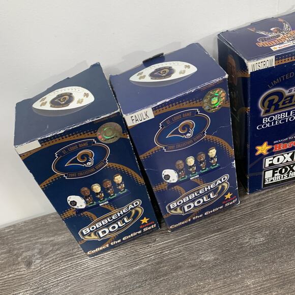 2002 St. Louis Rams Hardee's Bobblehead Lot Of 4 Pace Wistrom Faulk - Picture 10 of 12